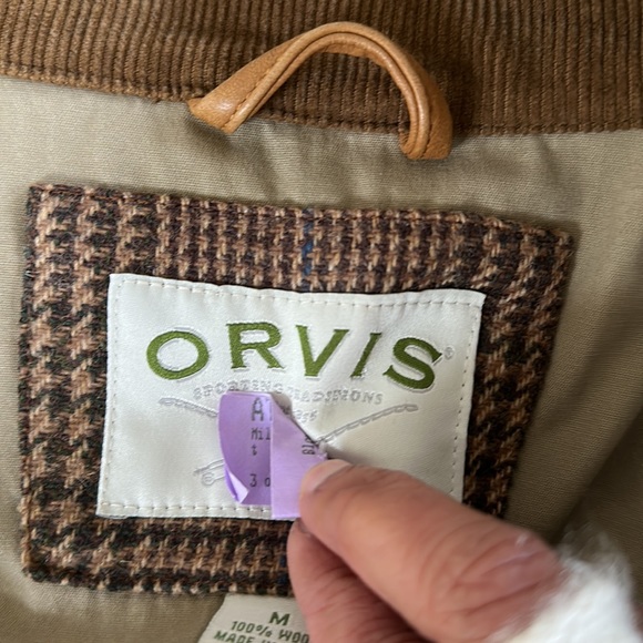 Orvis 100% Wool Houndstooth Roadmaster Tweed Bomber Jacket Size M - Picture 4 of 10